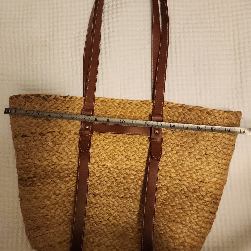 Brown Woven Tote Bag - Picture 6 of 7